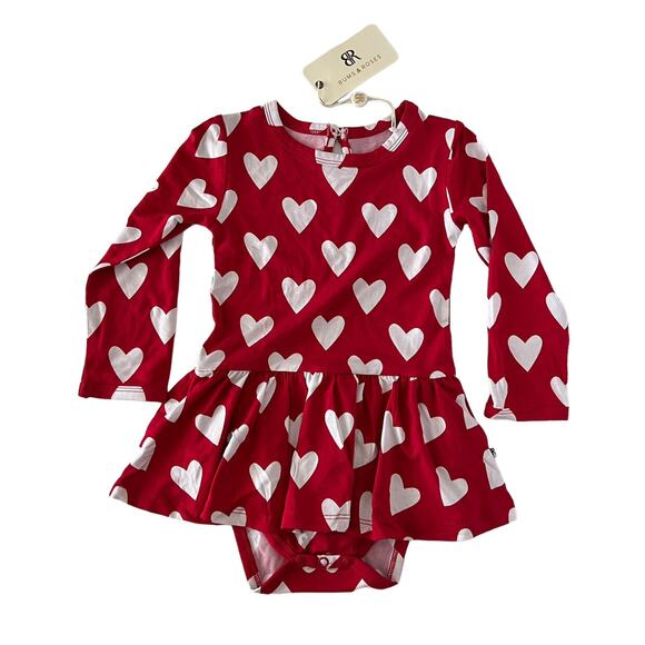 Bums & Roses Other - NEW Bums & Roses Bamboo Heart Ruffle Dress